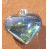 Pendentif Cœur en aqua aura